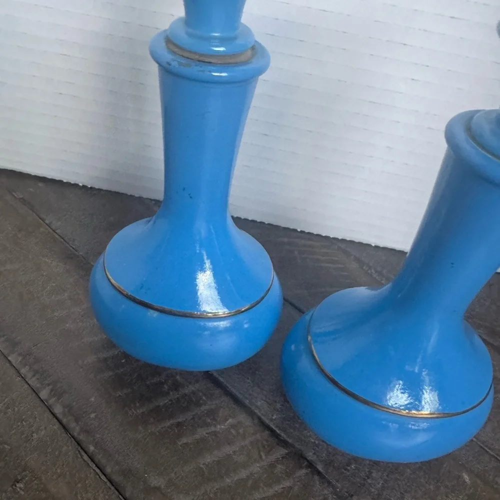 AVON Elegant Blue Ceramic Bottles